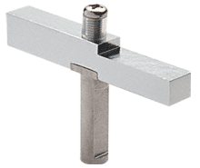 C.R. Laurence CRL Brite Anodized Adapter Block Used with Senior Prima Hinges | SRHAB01BA