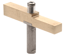 C.R. Laurence CRL Brite Gold Anodized Adapter Block Used with Senior Prima Hinges | SRHAB01BGA