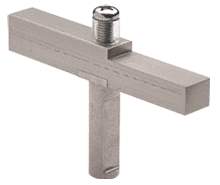 C.R. Laurence CRL Brushed Nickel Adapter Block Used with Senior Prima Hinges | SRHAB01BN