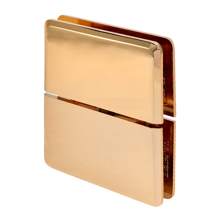 CRL Senior Prima 02 Series Gold Plated Glass-to-Glass Mount Hinge | SRPPH02GP