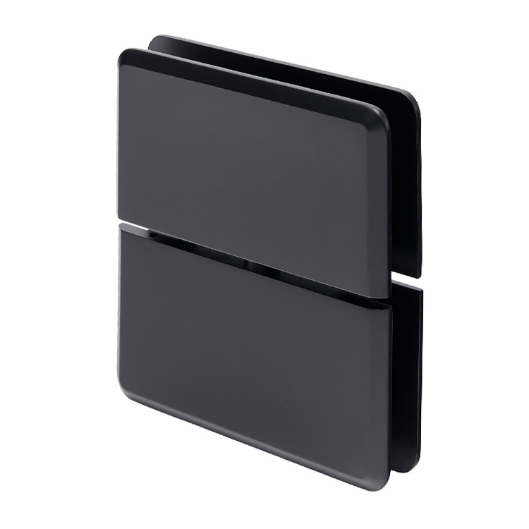 CRL Senior Prima 02 Series Matte Black Glass-to-Glass Mount Hinge | SRPPH02MBL