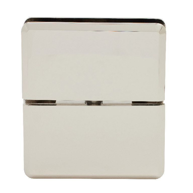 CRL Senior Prima 02 Series Polished Nickel Glass-to-Glass Mount Hinge | SRPPH02PN