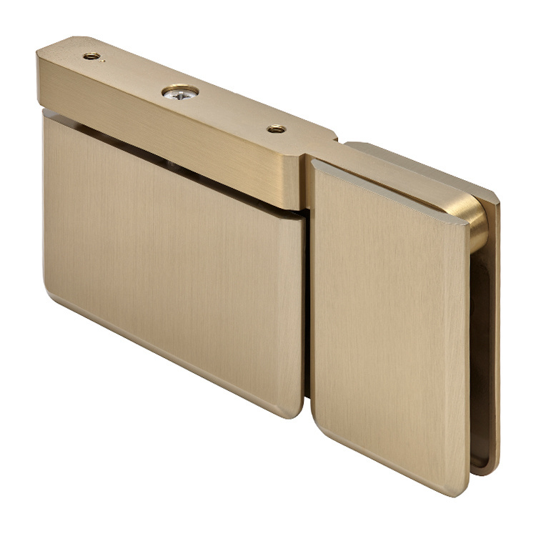CRL Brushed Bronze Senior Prima Top and Bottom Mount Pivot Hinge with U-Clamp | SRPPH07BBRZ