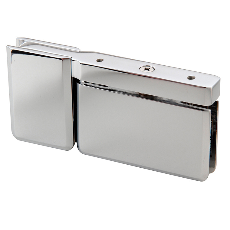 CRL Polished Chrome Senior Prima Top and Bottom Mount Pivot Hinge with U-Clamp | SRPPH07CH