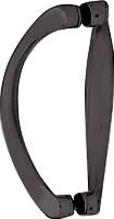 CRL 6&quot; Oil Rubbed Bronze Back-To-Back Sculptured Solid Pull Handle | SSDP60RB