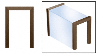 C.R. Laurence CRL Duranodic Bronze Sculptured Series Custom Size Front-Enclosed Sneeze Guard | SSG35DU