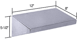 C.R. Laurence CRL Stainless Steel 12&quot; Wide x 8&quot; Deep Purse Shelf | SSS1208