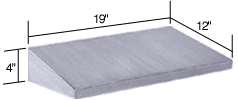 C.R. Laurence CRL Stainless Steel 19&quot; Wide x 12&quot; Deep Purse Shelf | SSS1912