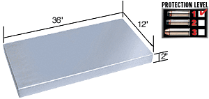 C.R. Laurence CRL Stainless Steel 36&quot; Wide x 12&quot; Deep Shelf | SSS3612