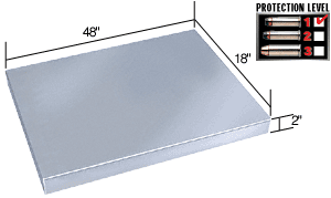C.R. Laurence CRL Stainless Steel 48&quot; Wide x 18&quot; Deep Shelf | SSS4818