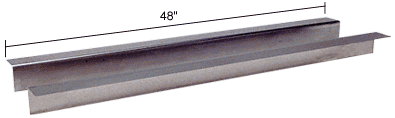 C.R. Laurence CRL 48&quot; Stainless Steel Shelf Brackets | SSSB48