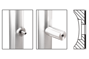 C.R. Laurence CRL Chrome 2&quot; Tubing Adapter for 1-1/4&quot; Diameter Standoff | STA2CH