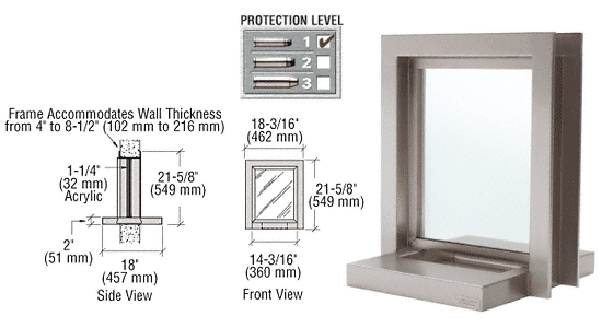 C.R. Laurence CRL Night Service Window | SW101N
