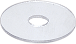 C.R. Laurence CRL 1/2&quot; O.D. Clear Vinyl Replacement Washer with Small Hole - Pack of 10 | SW012S