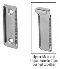 C.R. Laurence CRL Bishop Upper Mirror Clip-Female - Package | SW5233