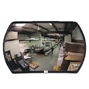 SEEALL 15&quot; x 24&quot; Acrylic Convex Mirror Indoor with Hardboard Backing | PLX1524