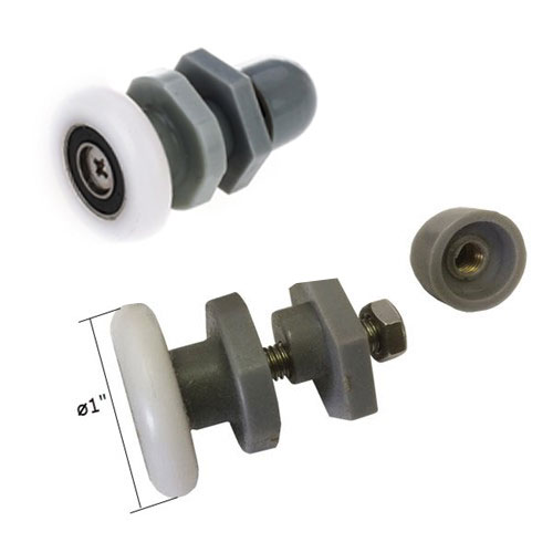 Shower Door 1&quot; Roller Assembly for Framed and Frameless Sliding Shower Doors | SDA1