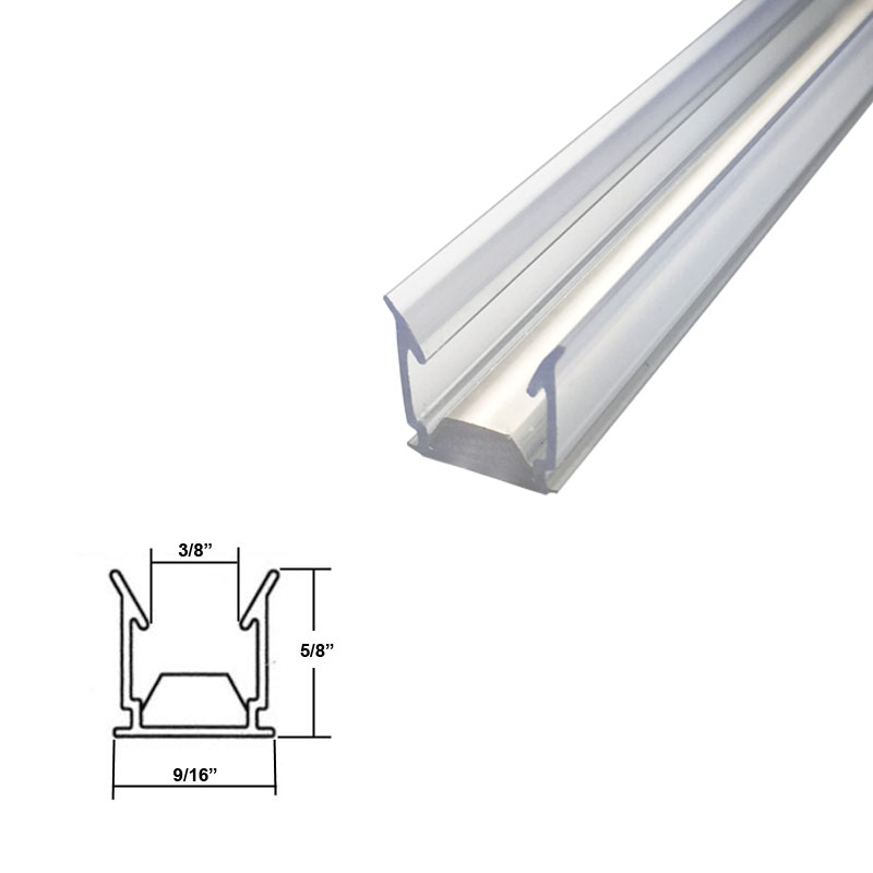 Clear Polycarbonate Capture Seal for Sliding Glass Shower Doors - 73&quot; Long | AGT4301CL73