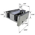 Gordon Glass&#174; Universal Frameless Shower Door Guide for 3/16", 1/4" and 5/16" Glass.
