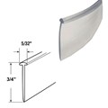 Gordon Glass&#174; Clear 3/4" Half-Round Type Shower Door Bottom Seal and Sweep - 100 ft Long