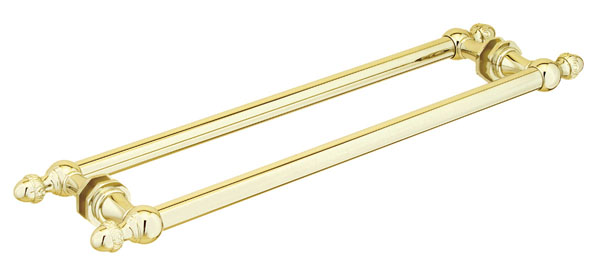 Sonata 24&quot; Cuttable Back-to-Back Towel Bar - Polished Brass | SO24DBLTBPB