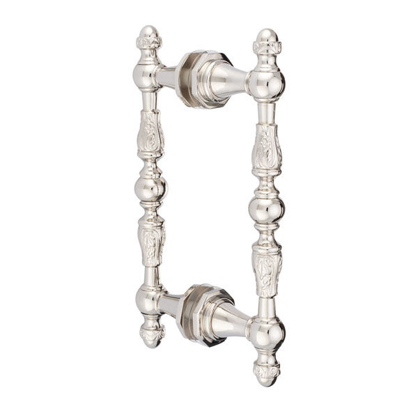 Sonata 8&quot; Back-to-Back Double Sided Decorative Pull - Polished Nickel | SO8DPDPN