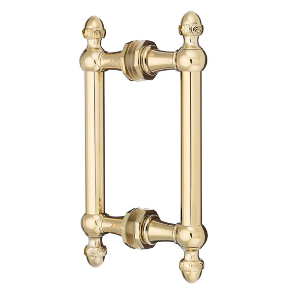 Sonata 6&quot; Back-to-Back Double Sided Pull -  Polished Brass | S6DPPB