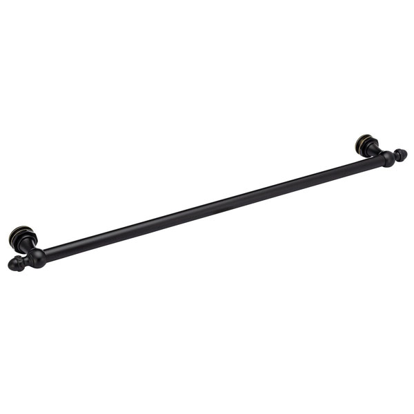 Sonata 24&quot; Cuttable Single Sided Towel Bar - Matte Black | SO24STBMB