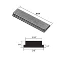 Gordon Glass&#174; Shower Door Strike Jamb Magnet for Swing Shower Doors - 2-1/2" Long