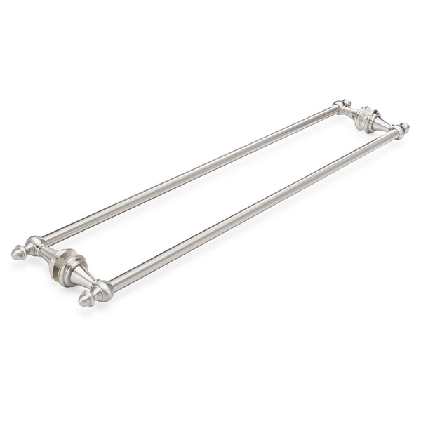Symphony 24&quot; Cuttable Back-to-Back Towel Bar - Brushed Nickel | S24DBLTBBN