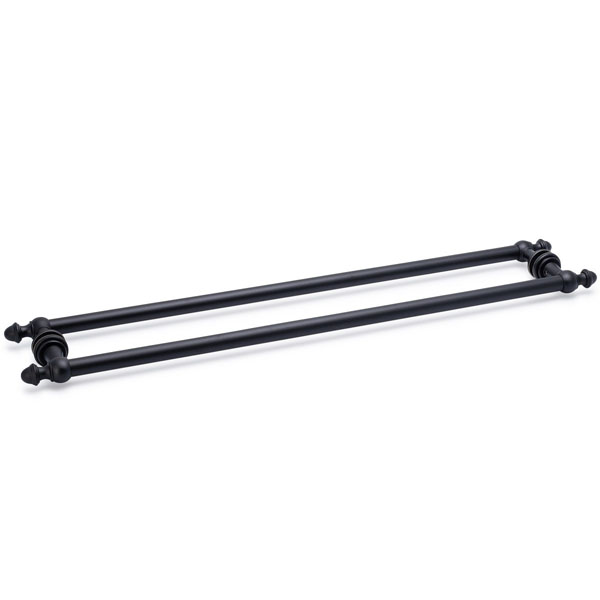 Symphony 24&quot; Back-to-Back Towel Bar - Matte Black | S24DBLTBMB