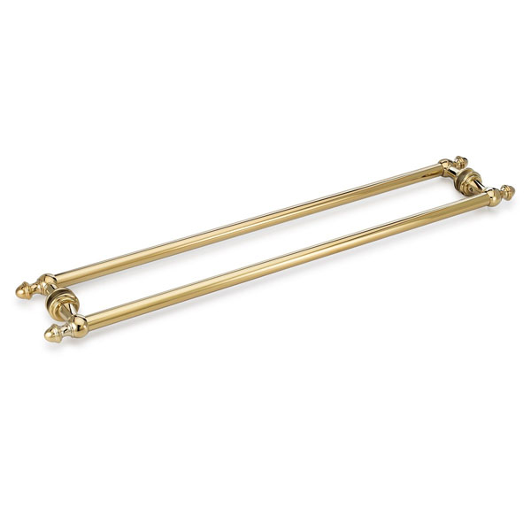 Symphony 24&quot; Cuttable Back-to-Back Towel Bar - Polished Brass | S24DBLTBPB