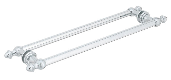 Symphony 24&quot; Cuttable Back-to-Back Towel Bar - Polished Chrome | S24DBLTBPC