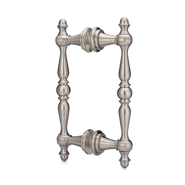 Symphony 8&quot; Back-to-Back Double Sided Decorative Pull - Brushed Nickel | S8DPDBN