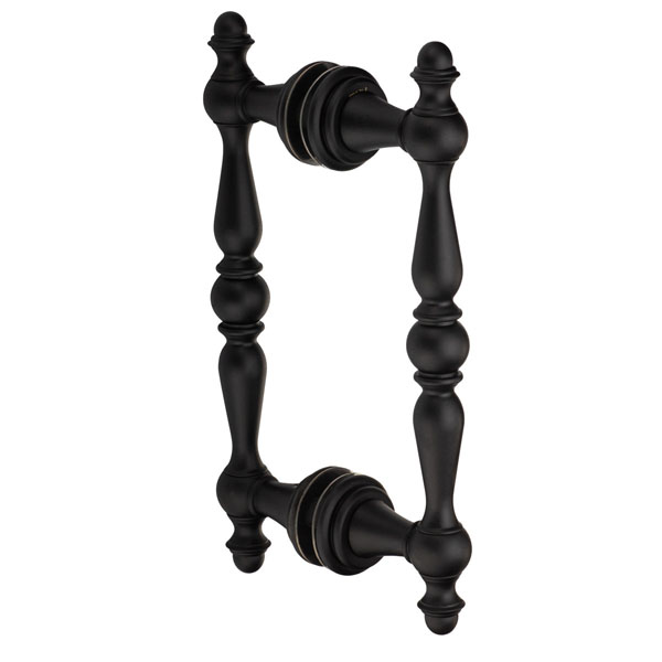 Symphony 8&quot; Back-to-Back Double Sided Decorative Pull - Matte Black | S8DPDMB