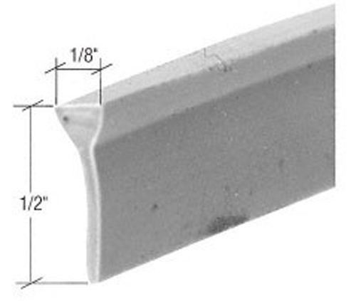 C.R. Laurence CRL Gray 1/8&quot; x 1/2&quot; Door Sweep and Seal - 37 in long  | T8681
