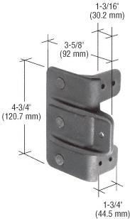 C.R. Laurence CRL Black Gate Stop | TCGS2BL