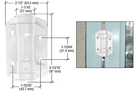 C.R. Laurence CRL White Self Closing Gate Hinges | TCHA1W