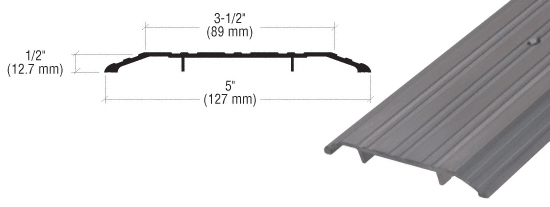 C.R. Laurence CRL Bronze Saddle Threshold 5&quot; Wide 1/2&quot; High - 36-1/2 in long | TH015D36