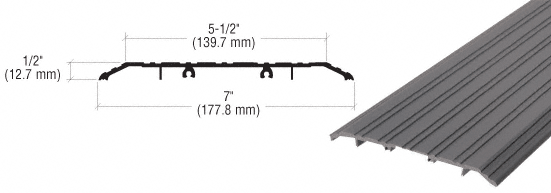 C.R. Laurence CRL Bronze Saddle Threshold 7&quot; Wide 1/2&quot; High - 73 in long  | TH017D72