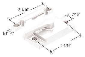 White Sash Lock With Lugs, 7/16&quot; Backset, 2-1/16&quot; Mounting Holes | TH23085 | TH23085