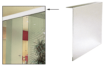 C.R. Laurence CRL Polished Stainless Clad 1&quot; X 7-1/4&quot; Custom &quot;L&quot; Cover for Top Hung Track | THC1PSC