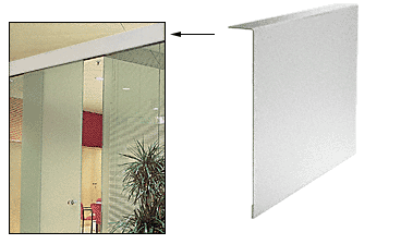 C.R. Laurence CRL Satin Anodized Clad Finish 1&quot; X 7-1/4&quot; Custom &quot;L&quot; Cover for Top Hung Track | THC1SAC