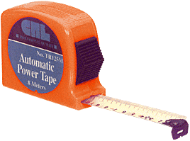 C.R. Laurence CRL 8 Meter Hi-Visibility Tape Rule 1&quot; Wide | TR125M