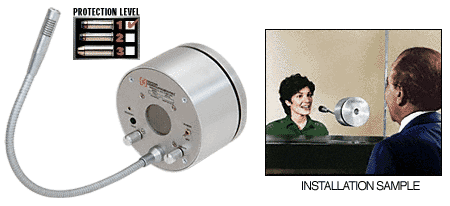 C.R. Laurence CRL 115V AC Protection Level 1 Standard Thru-Glass Two-Way Electronic Communicator | REPLACED BY TTU1ABX | TTU1AB1