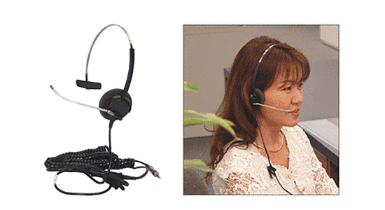 Norcon Communications Headset for Two-Way Electronic Communicators - TTU-NCHS | TTU1HS