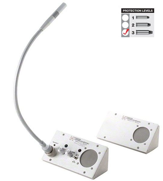 Satin Anodized 115V AC &quot;X&quot; Model Counter-Top Two-Way Electronic Communicator | TTU3X