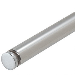 CRL Polished  Stainless 72&quot; Tube With (1) End Cap | TUBE3472PS | TUBE3472PS