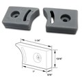 Gordon Glass&#174; Top or Bottom Guide Rail Bumper Stopper for Frameless Glass Sliding Shower Doors 