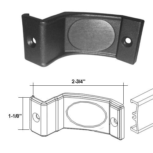 Framed Shower Door Towel Bar Nylon Brackets - Pair | TBB2